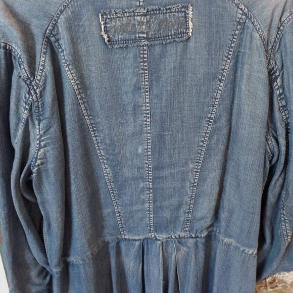 Jaded Gypsy Denim Tuxedo Reversable Jacket - Picture 4 of 10